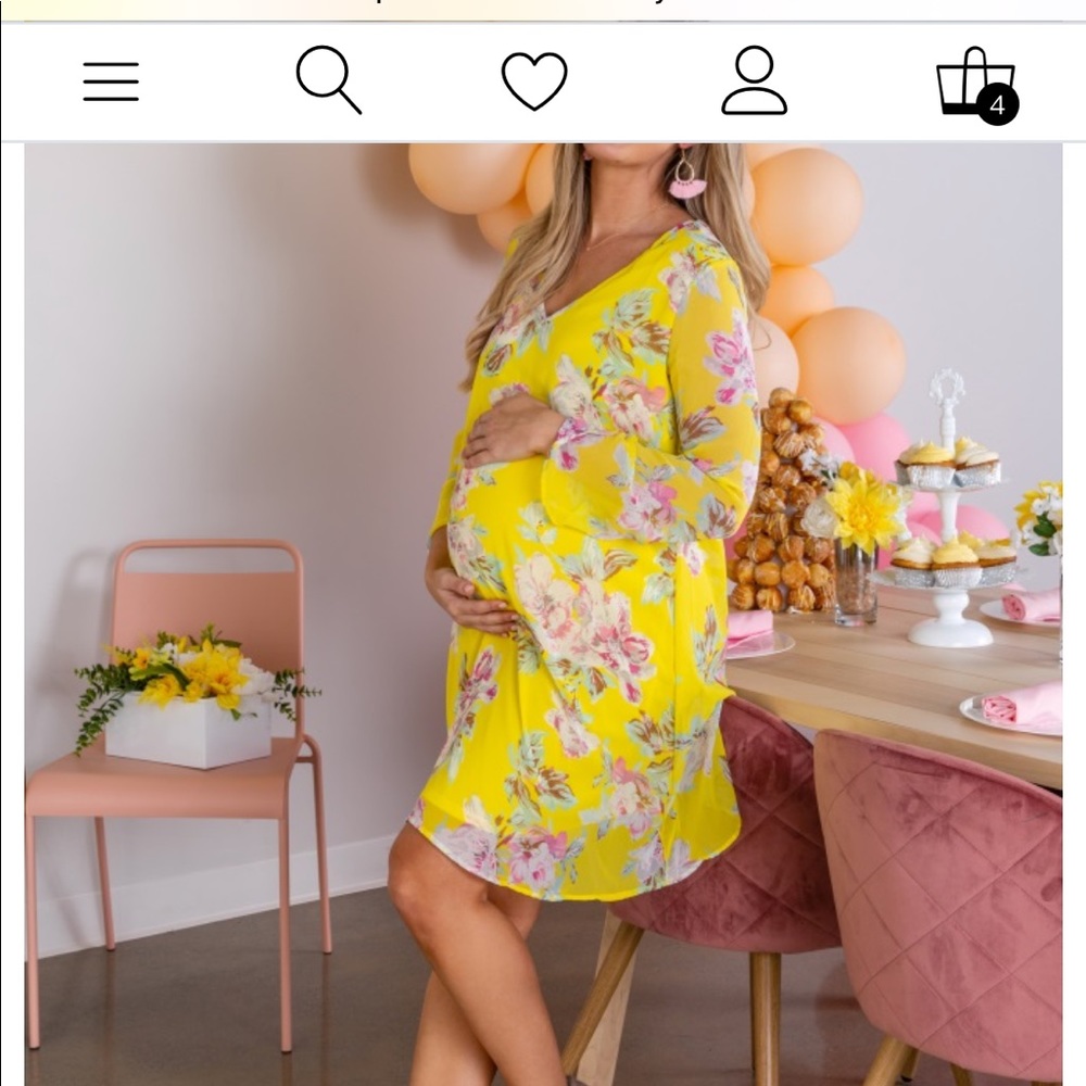 Pinkblush Maternity Dress New size large